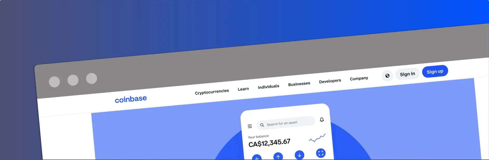 Coinbase header
